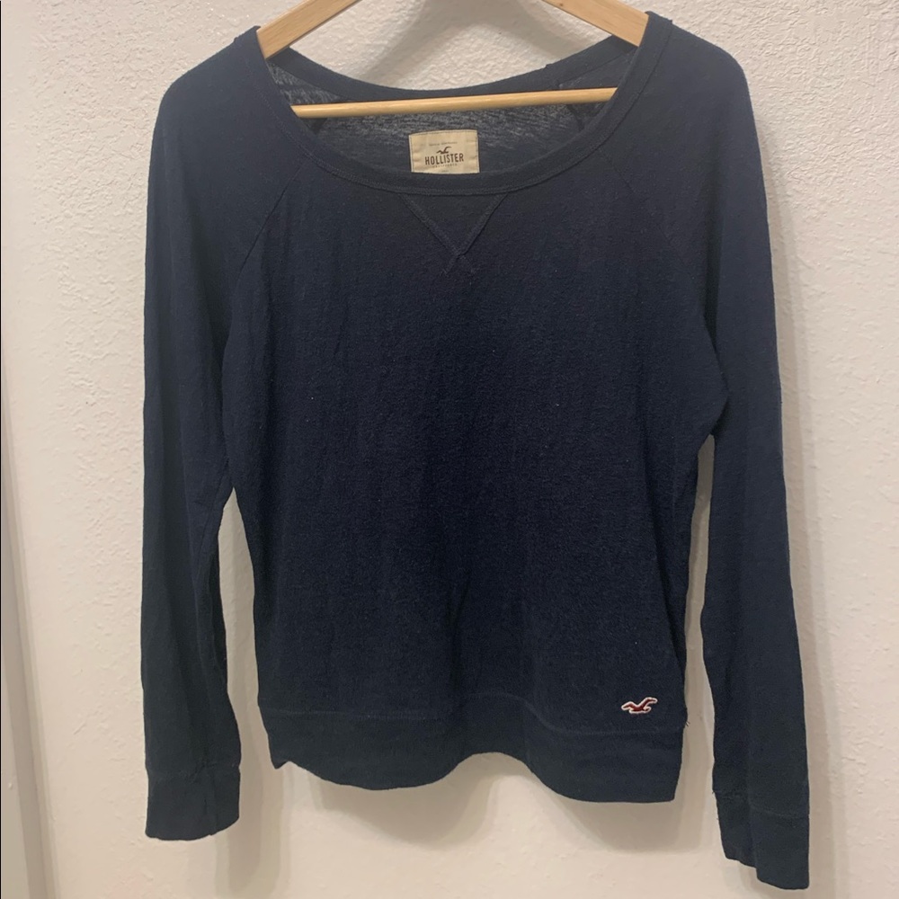 Hollister Navy Blue Womens Blouse Size Small